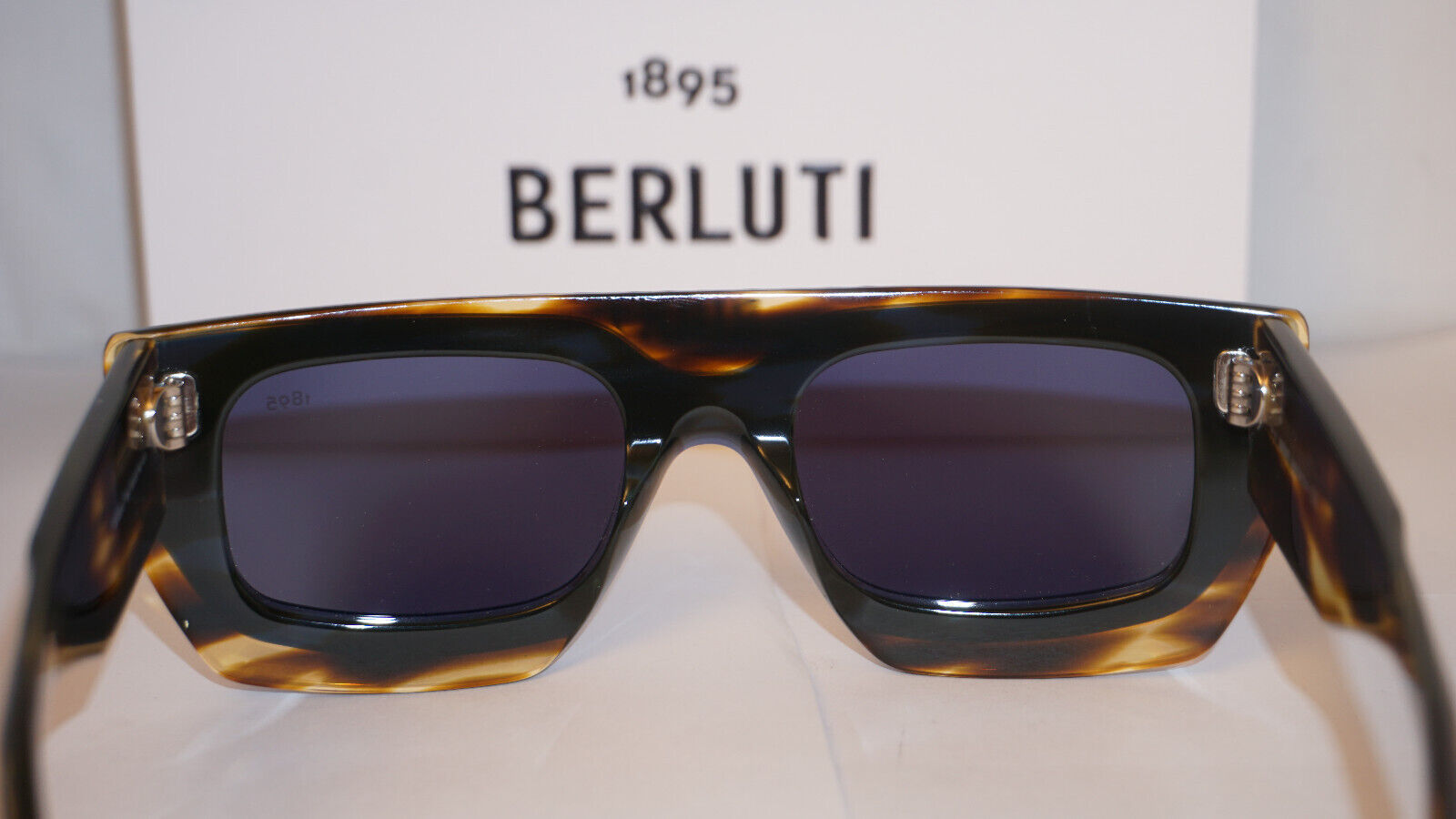 Berluti Logo Sunglasses In Black
