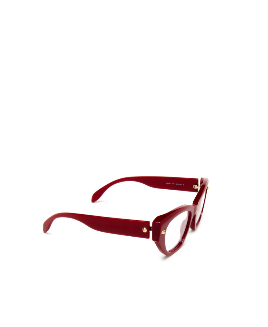 Alexander Mcqueen Eyewear Cat-eye Frame Glasses In Red