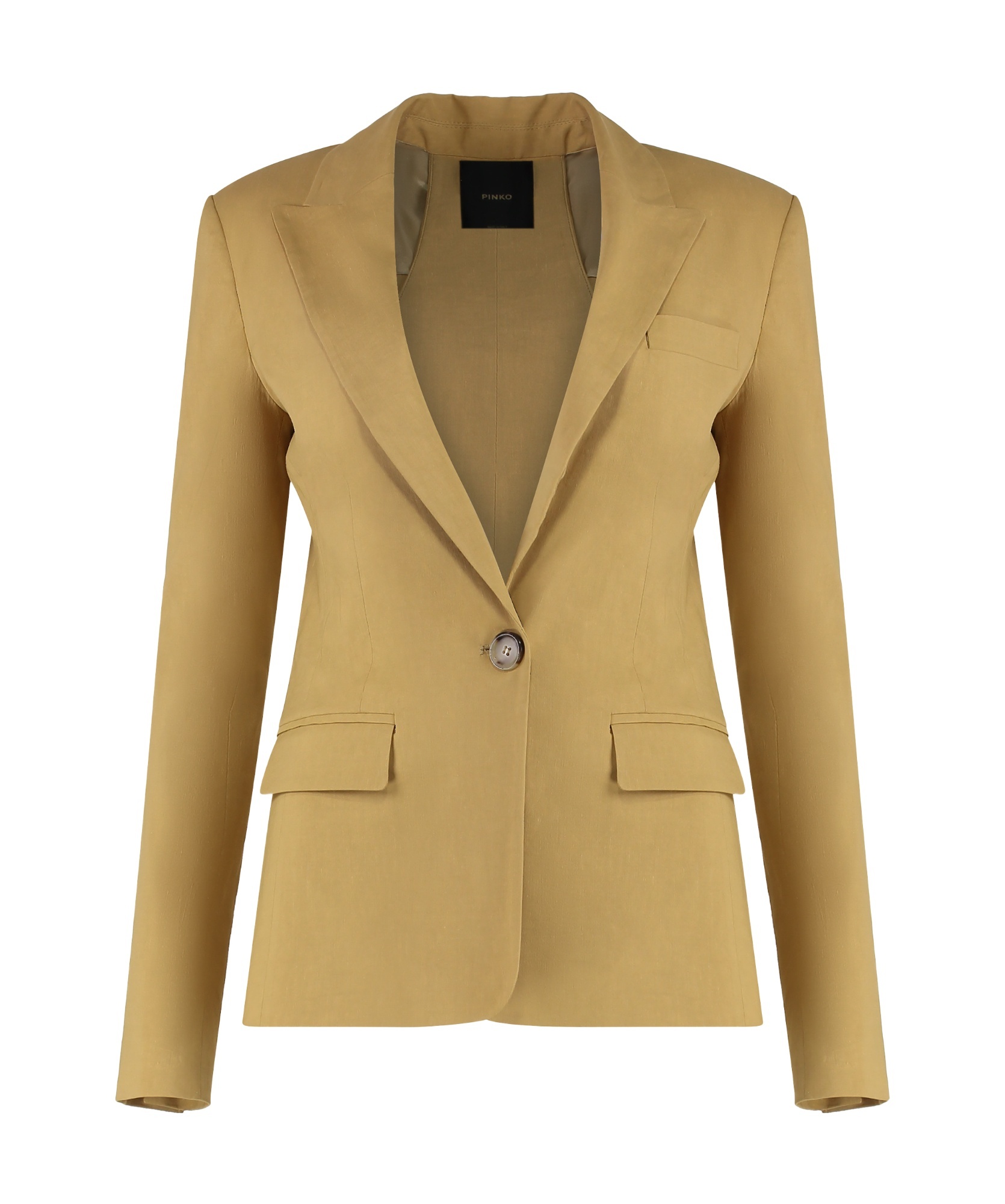 Pinko Linen Blazer Featuring Cut-out Detail