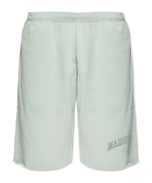 Mm6 Maison Margiela Logo-print Track Shorts In White