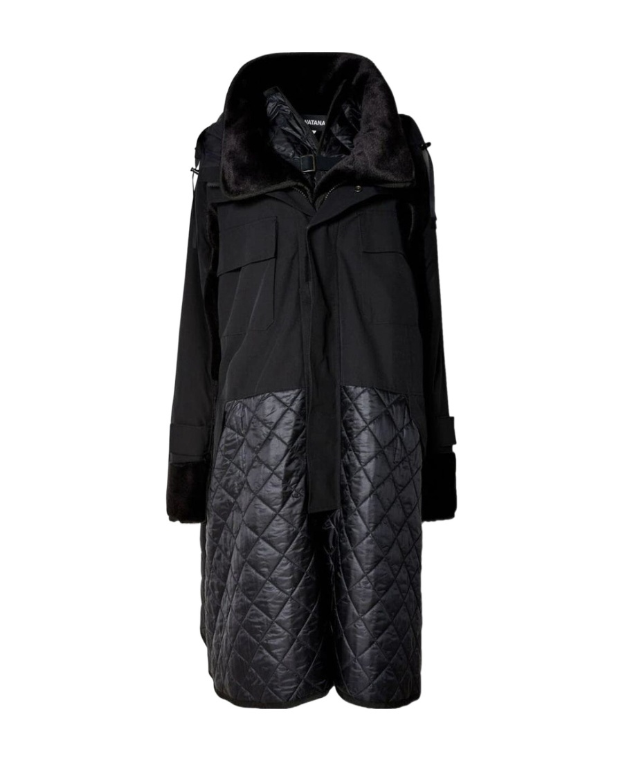COMME DES GARÇONS LONG-SLEEVED HOODED COAT 