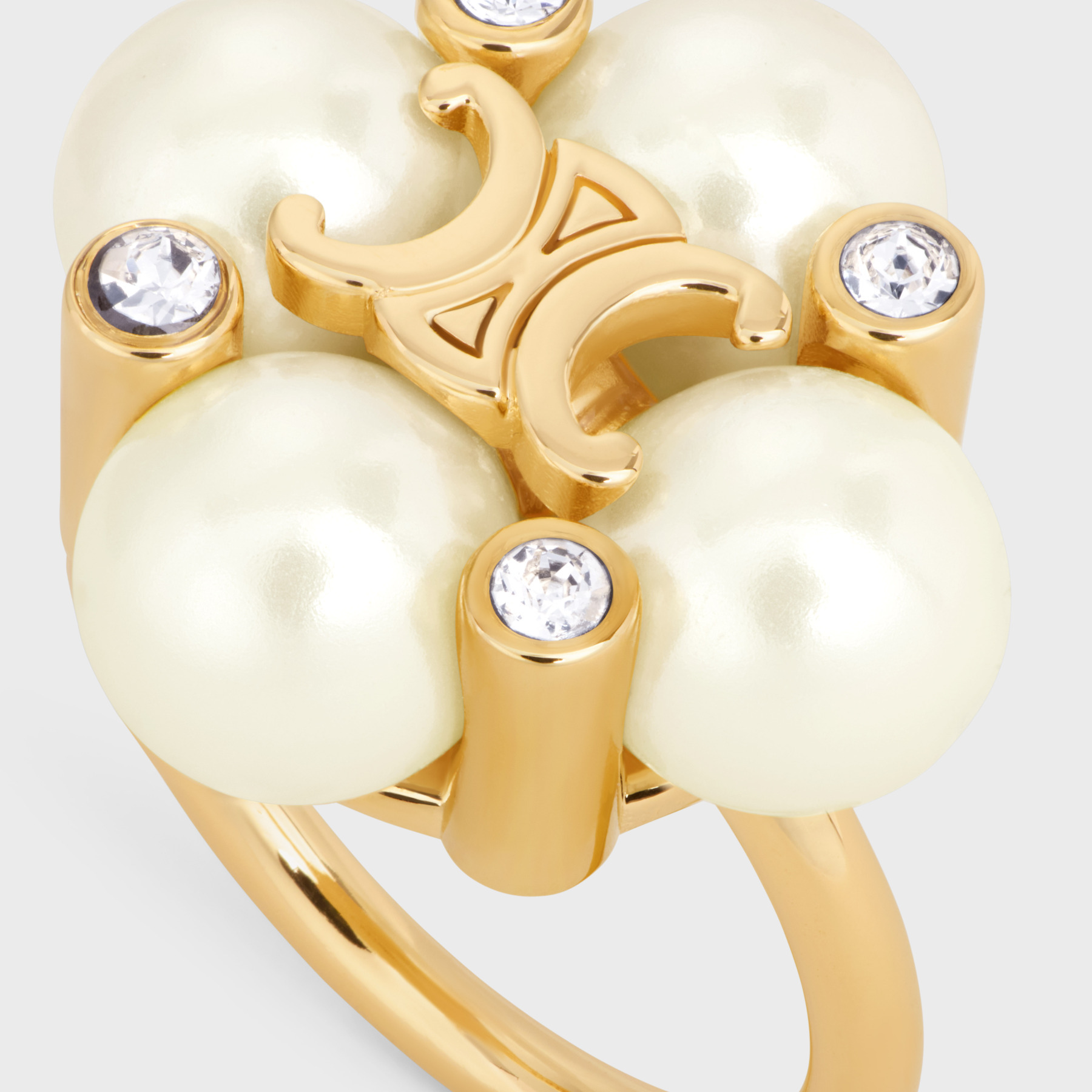 Celine Hoop Ring In Yellow