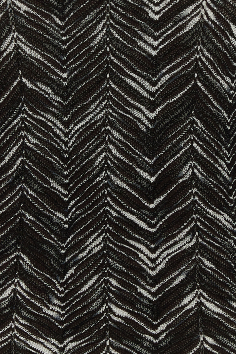 Missoni Chevron Pattern Knit Sweater With Mock Neck In Multi