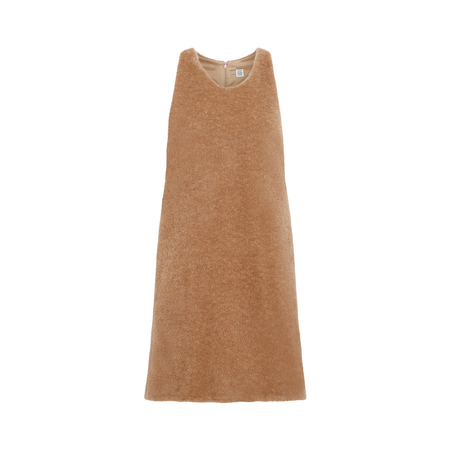 Totême Wool And Alpaca-blend Dress In Brown