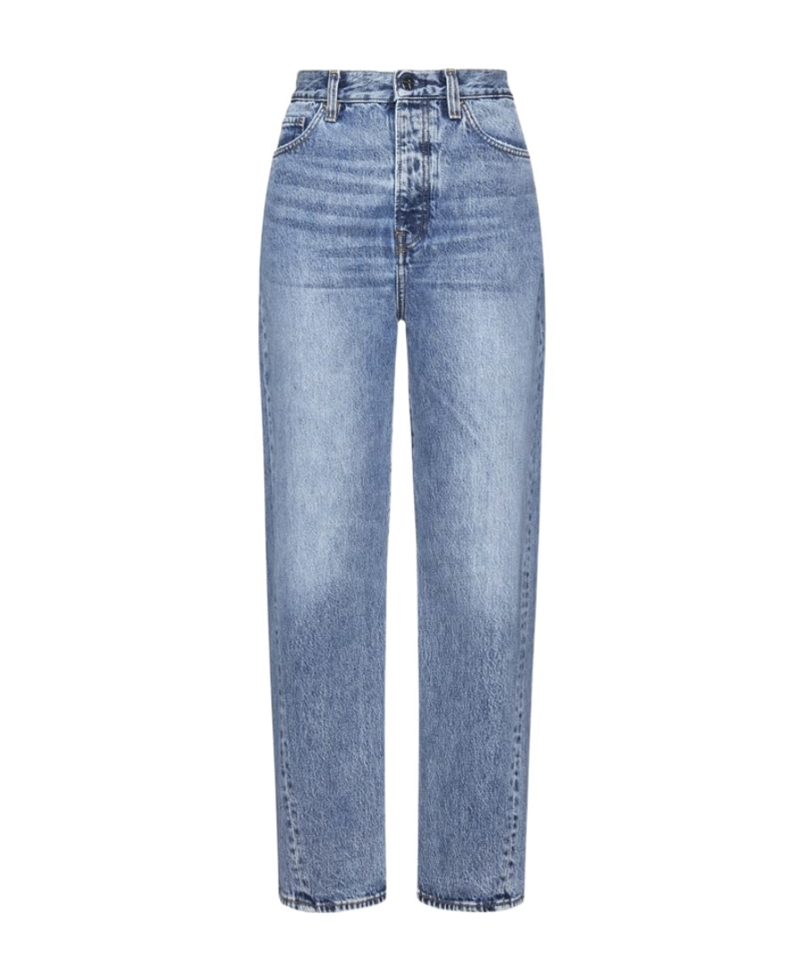 Totême High-waist Straight-leg Jeans In Gray