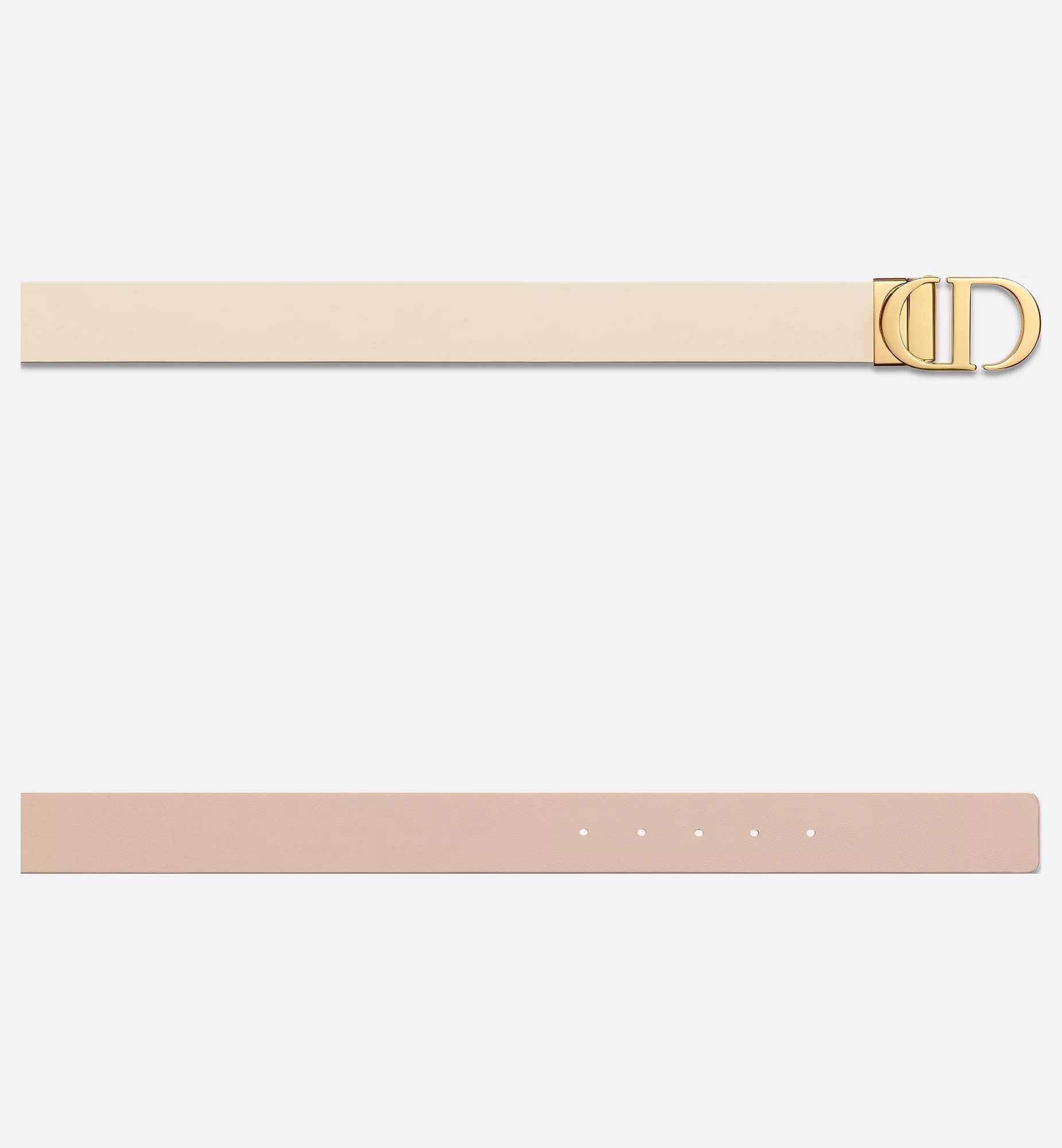 Dior 30 Montaigne Reversible Belt In Nude