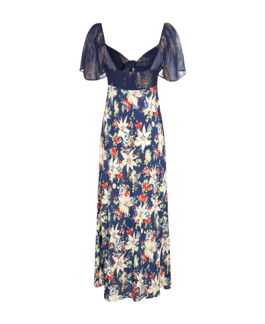 RIXO LONDON FLORAL-PRINT MIDI DRESS