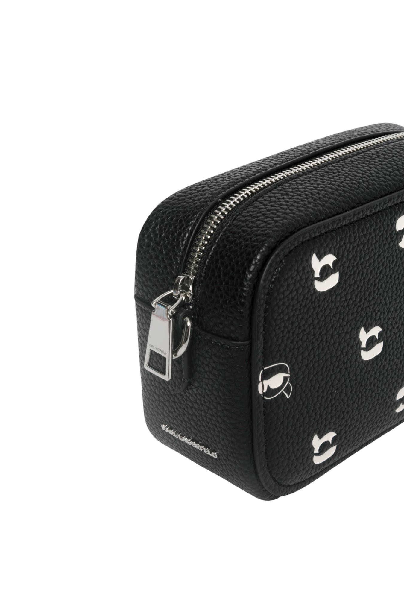 Karl Lagerfeld Ikon Cross Body Bag In Black