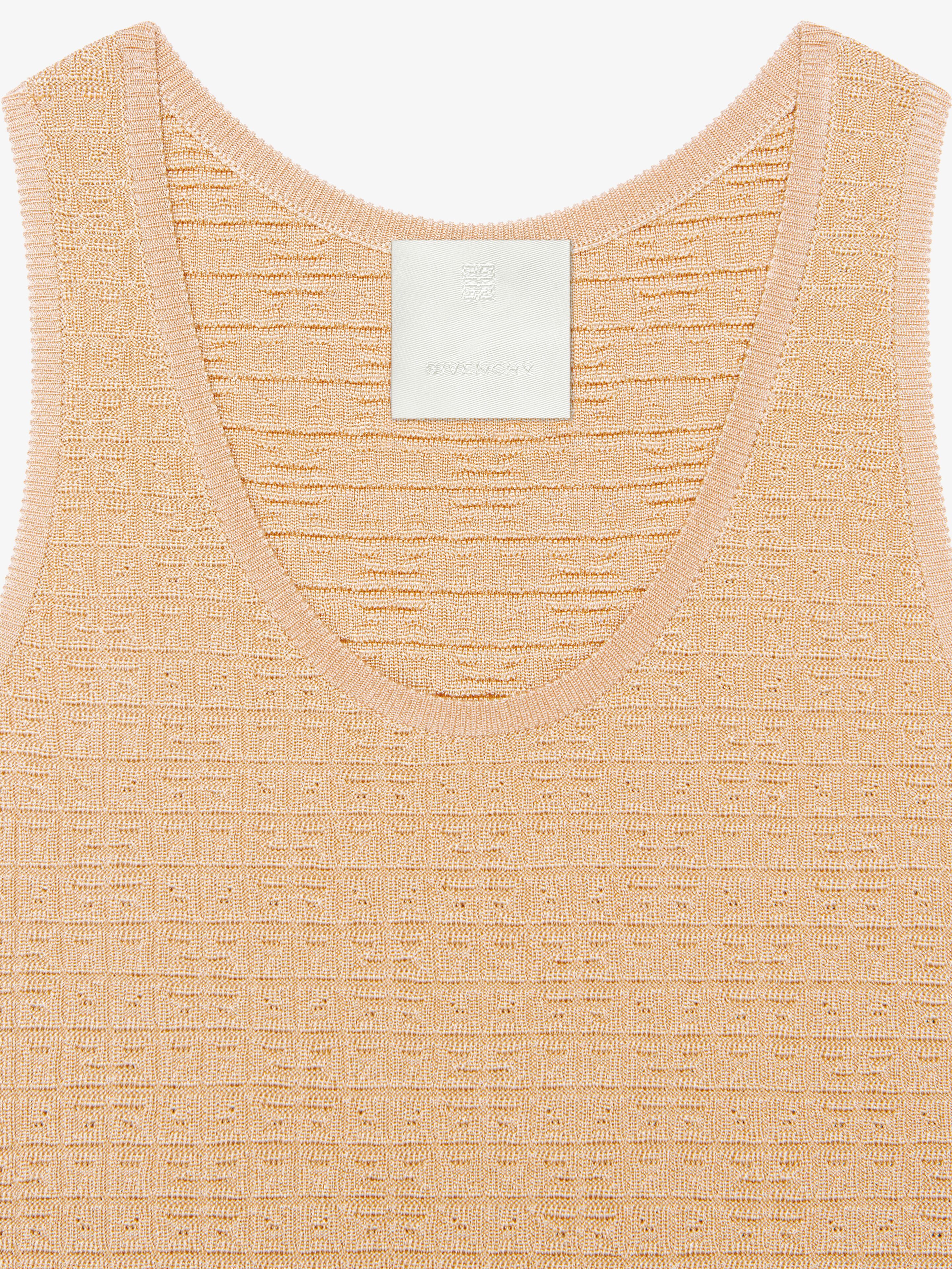 Givenchy 4g-jacquard Sleeveless Top In Brown