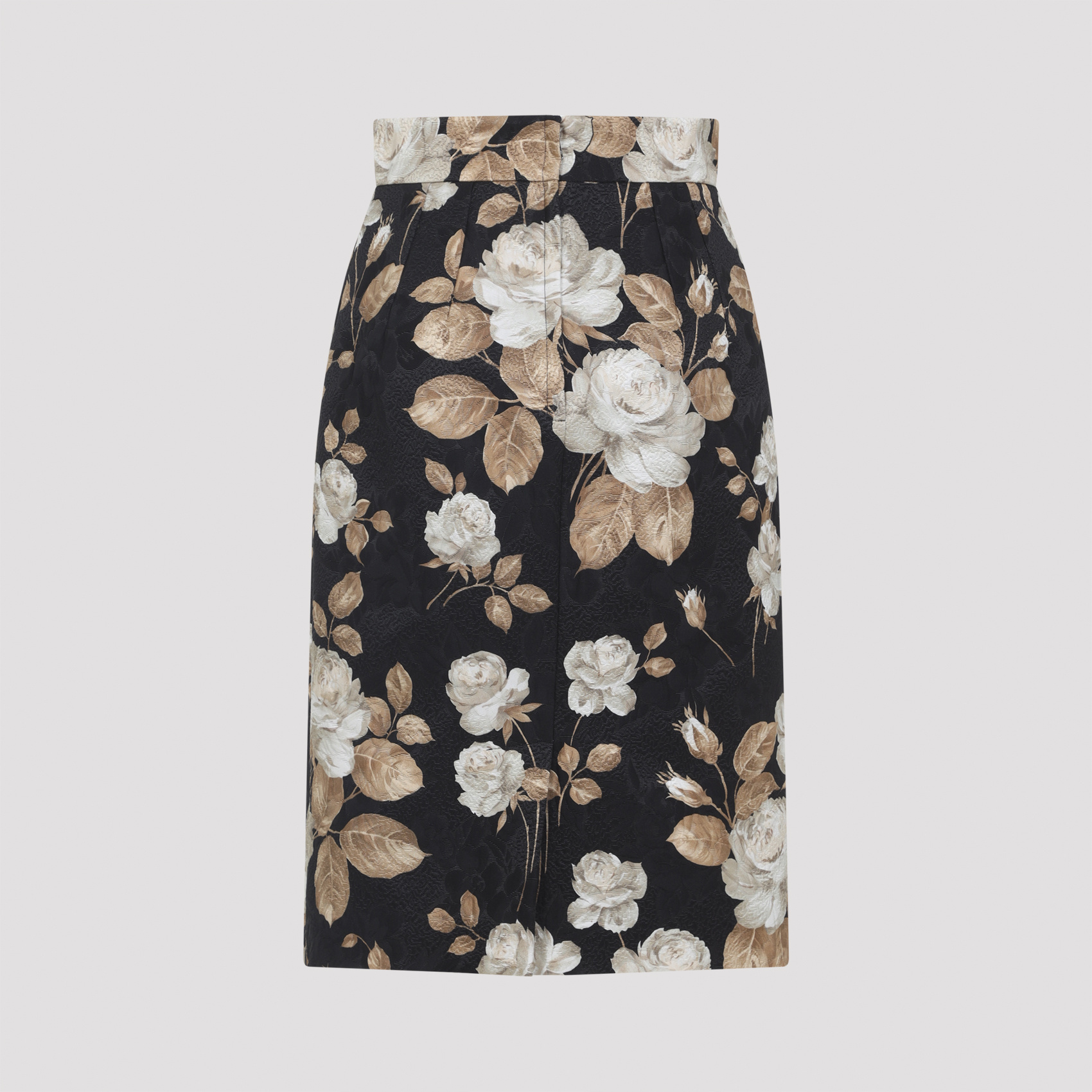 Dolce & Gabbana Multicolour Jacquard Floral Skirt In Multi