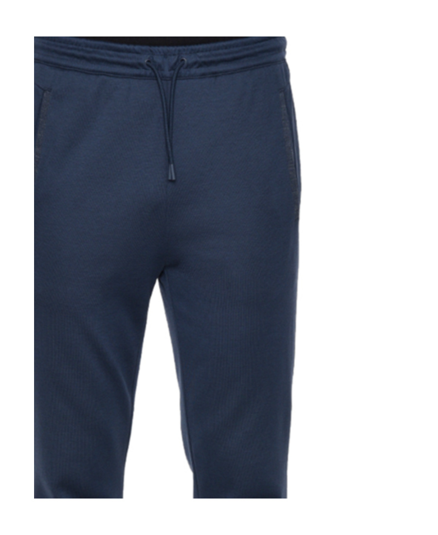 Hugo Boss Navy Logo Tape Tracksuit Lounge Pants In Blue