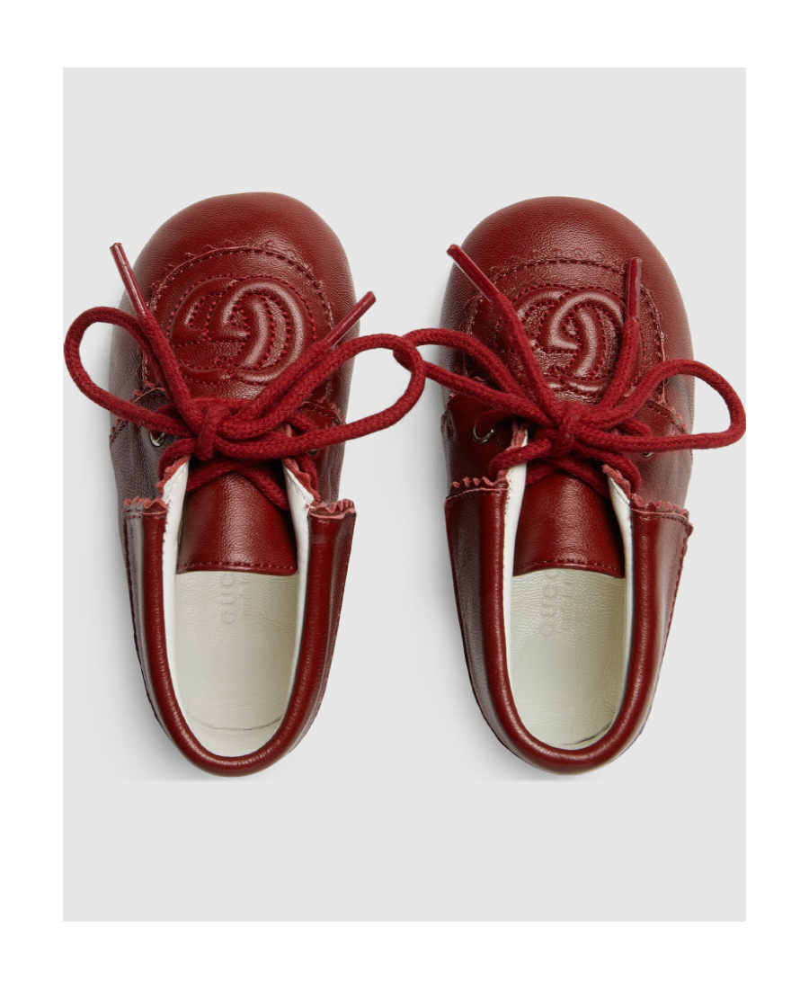 Gucci Gg Lace-up Fastening Shoes In Red