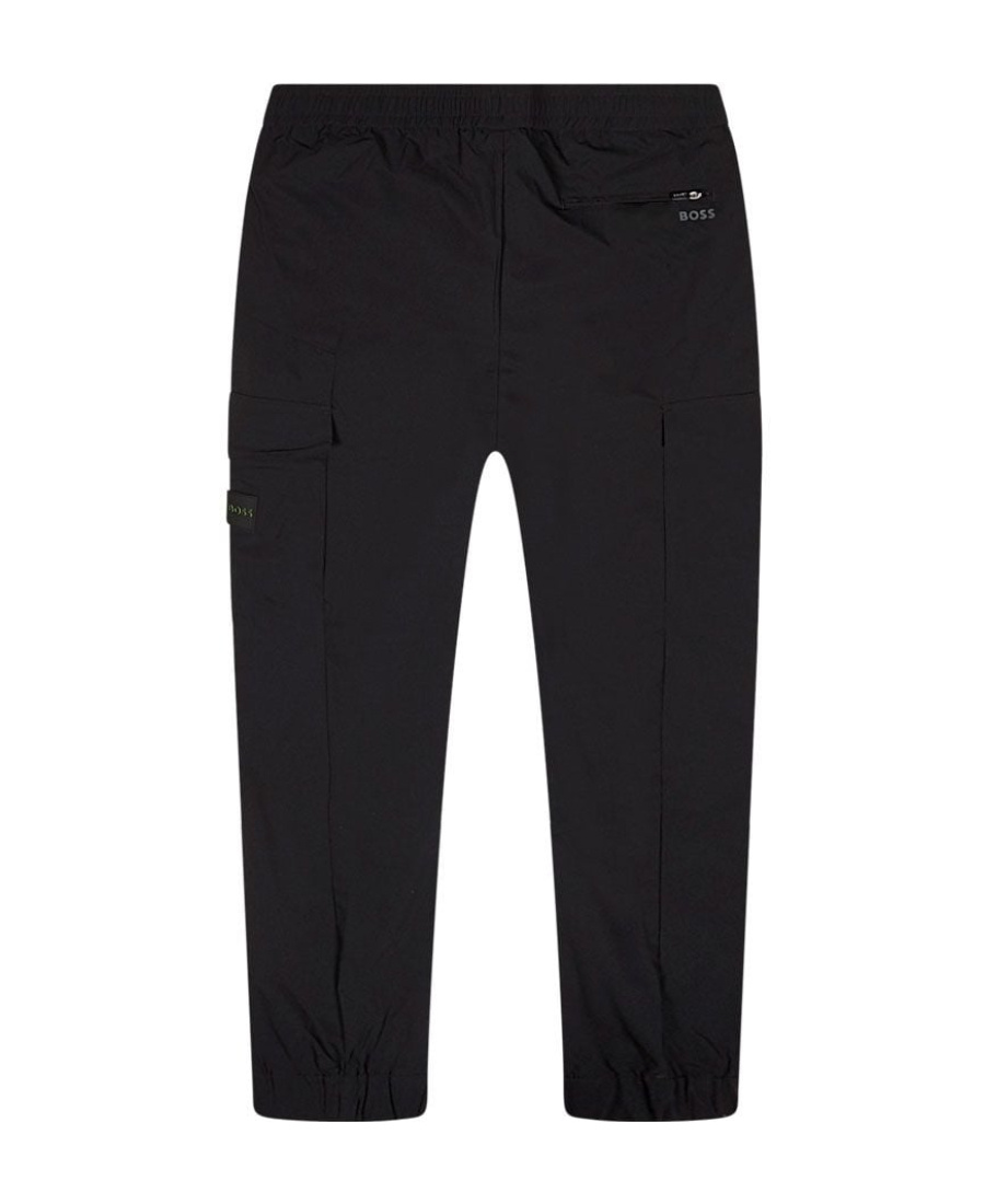 Hugo Boss Elasticated-waist Track Pants In Black