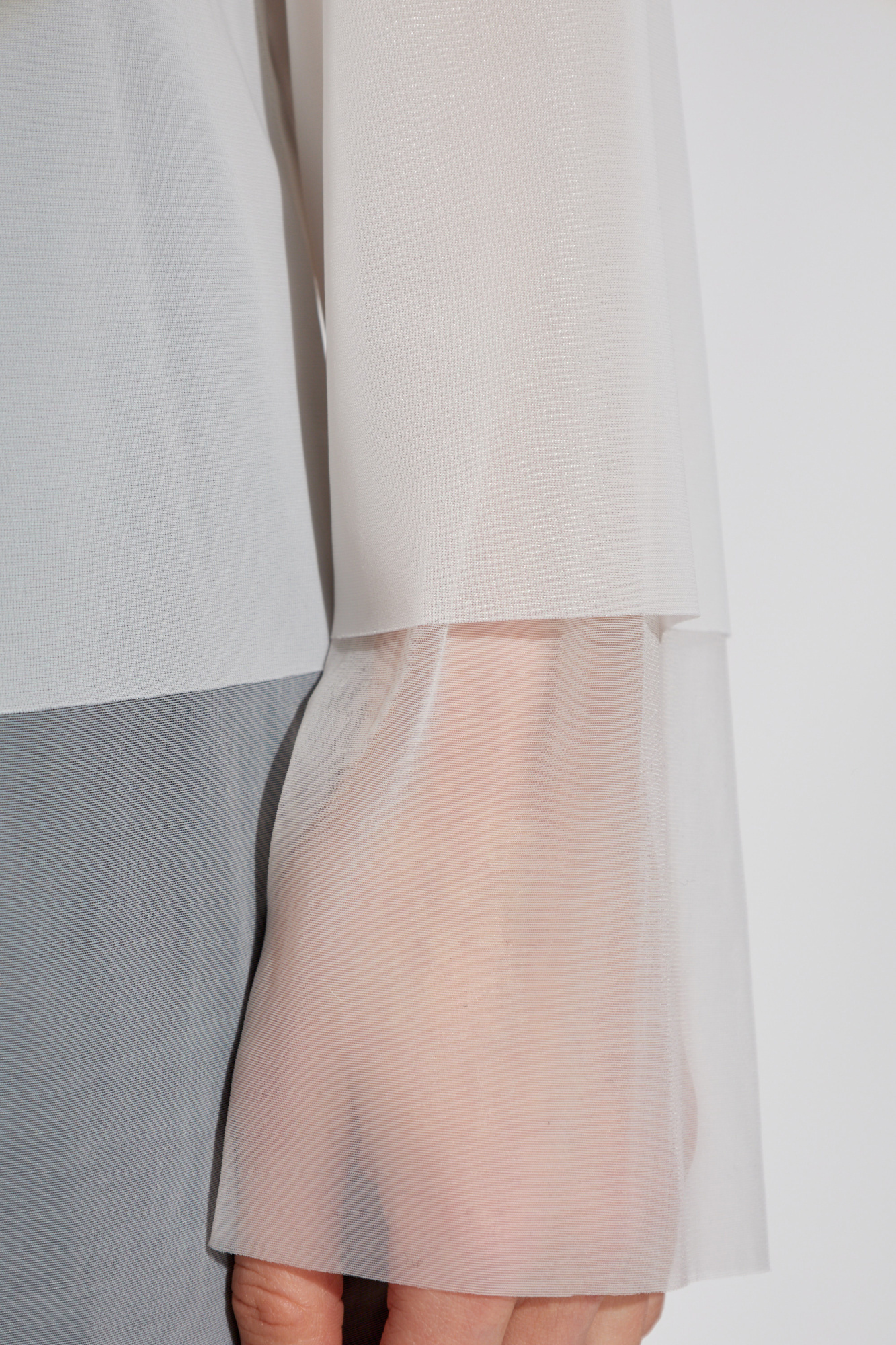 Shop Comme Des Garçons Semi-sheer Blouse