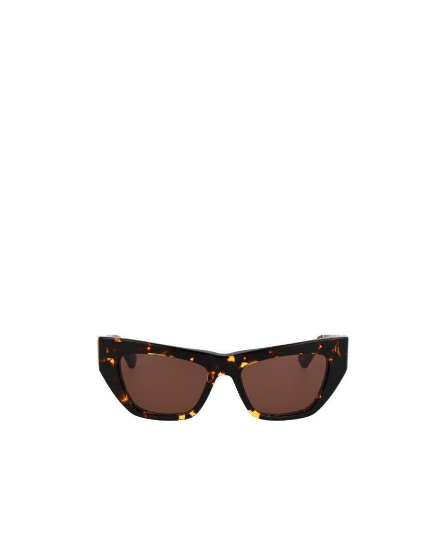 Bottega Veneta Chunky Cat-eye Frame Sunglasses In Red