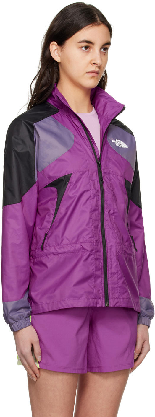 The North Face Tnf X Color-block Windwall Ripstop Jacket In Purple