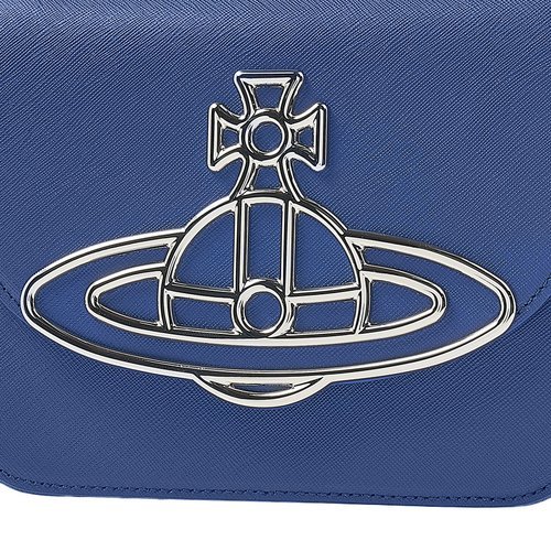 Vivienne Westwood Logo Shoulder Bag In Blue