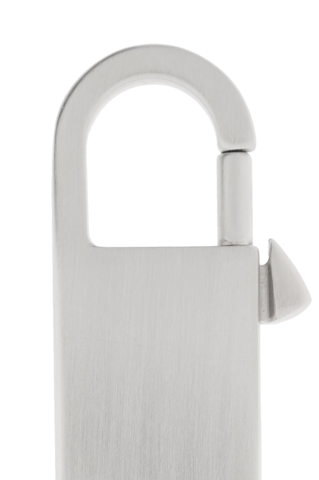 Rick Owens Gemini Logo-debossed Keyring In White