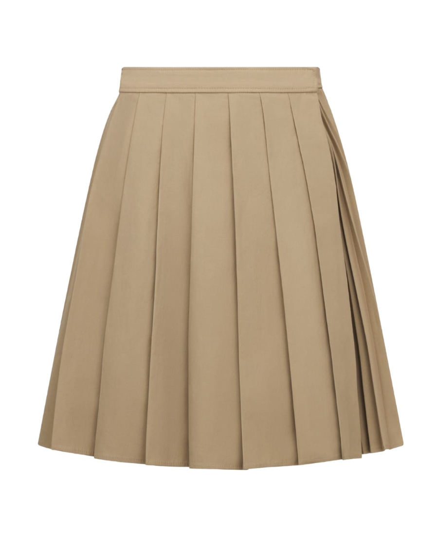 Dior Wrap Pleated Skirt In Nude