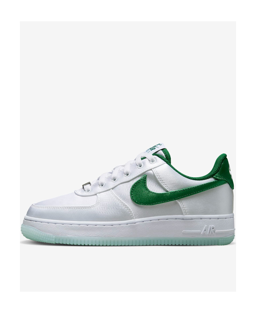Nike Air Force 1 Low "satin Pine Green" Sneakers In Gray