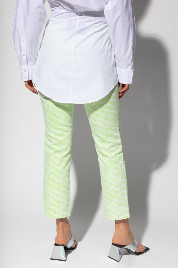 ALEXANDER WANG MID-RISE STRAIGHT-LEG DENIM JEANS