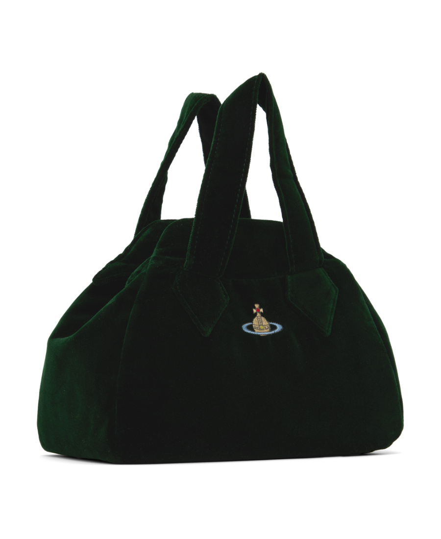 Vivienne Westwood Woman Black Velvet Medium Archive Handbag