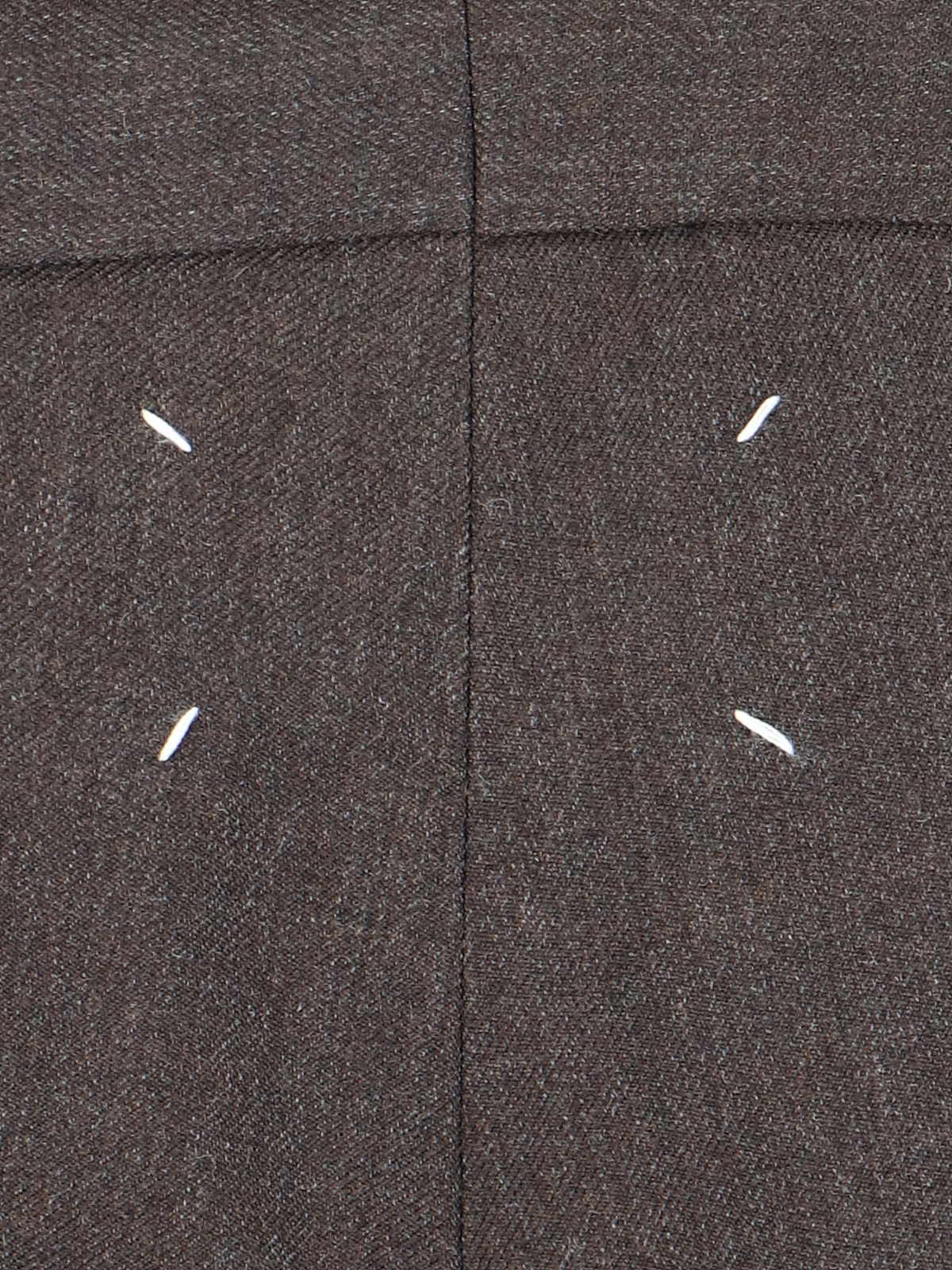 Maison Margiela Wool Pants - Brown In Brown