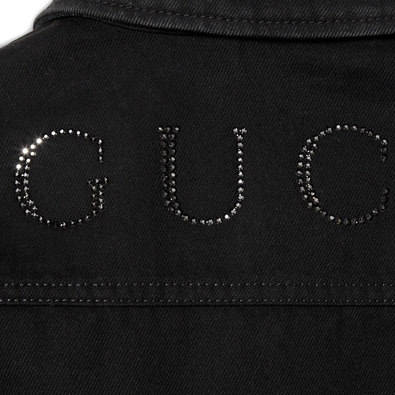Gucci Zip-front Patch-pocket Jacket In Black