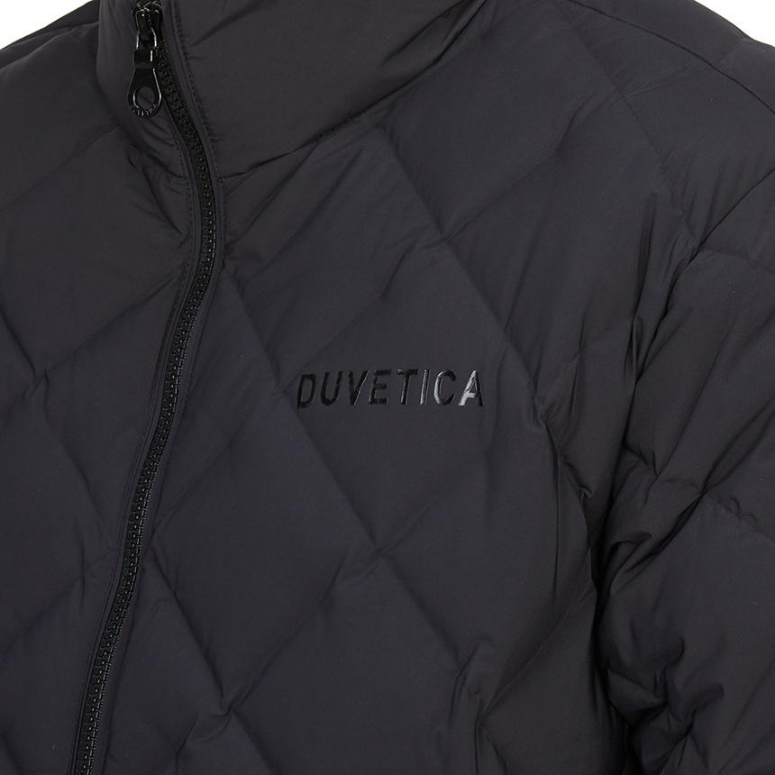 Duvetica Long-sleeved Down Jacket In Black