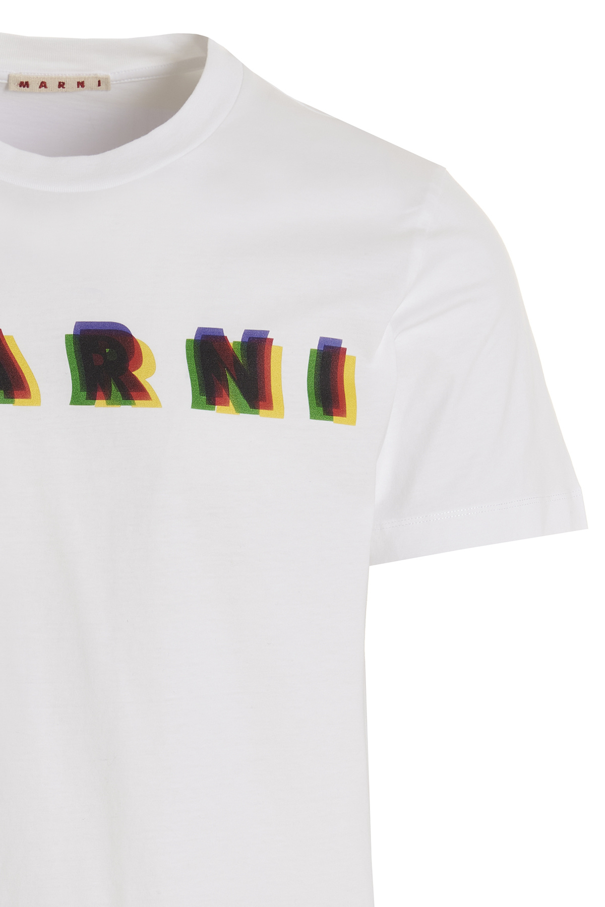 Marni Short-sleeve Cotton T-shirt In White