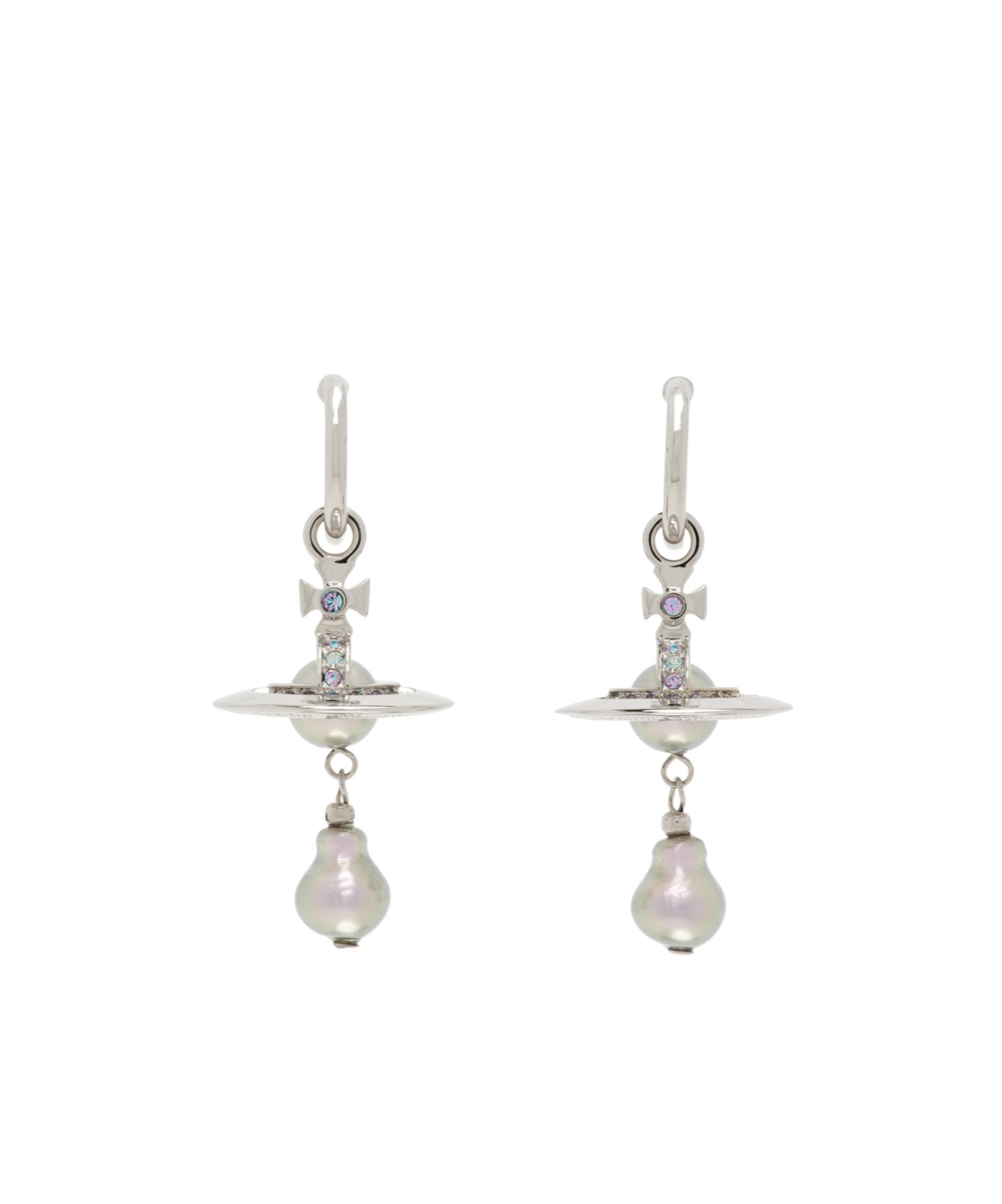 Vivienne Westwood Aleksa Earrings In White
