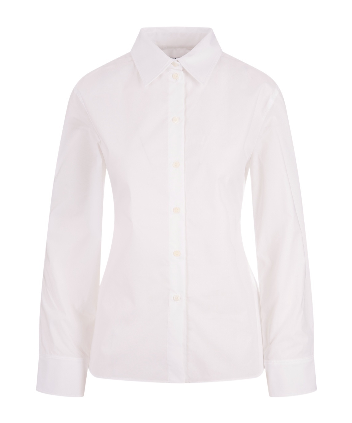 Jacquemus White Blouse With Cut-out Detail And Adjustable Waistband In White