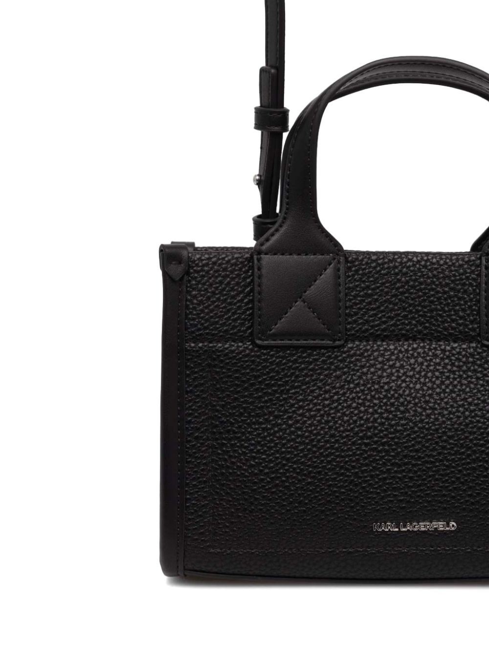 Karl Lagerfeld K/skuare Grainy Tote Bag In Black