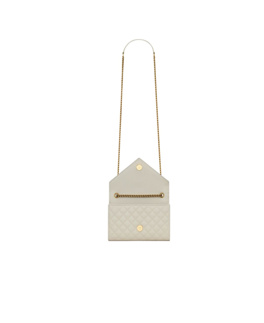 Saint Laurent Small Envelope Shoulder Bag In Nude