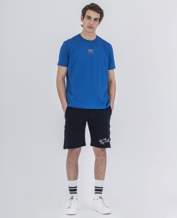 Paul & Shark T-shirt With Round Neck And Short Sleeves In Blue
