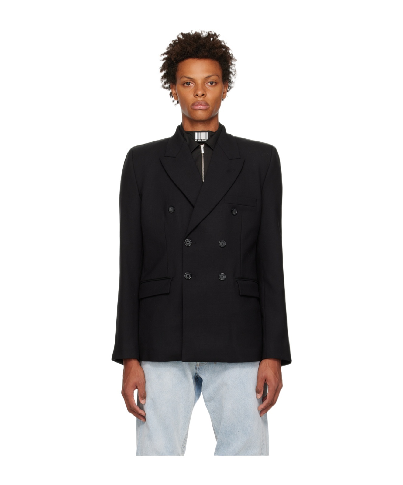 VTMNTS DOUBLE-BREASTED SUIT JACKET 