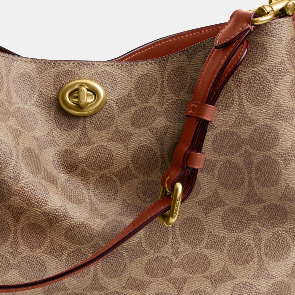 Coach Willow Bucket Bag And Shoulder Bag In Brown
