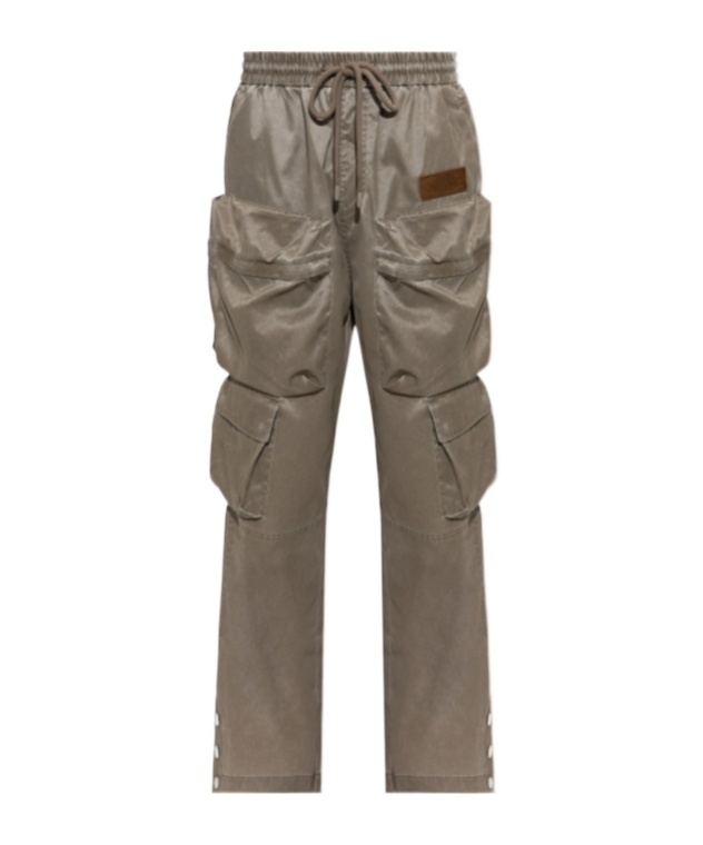 Amiri Drawstring Cargo Pants In Animal Print