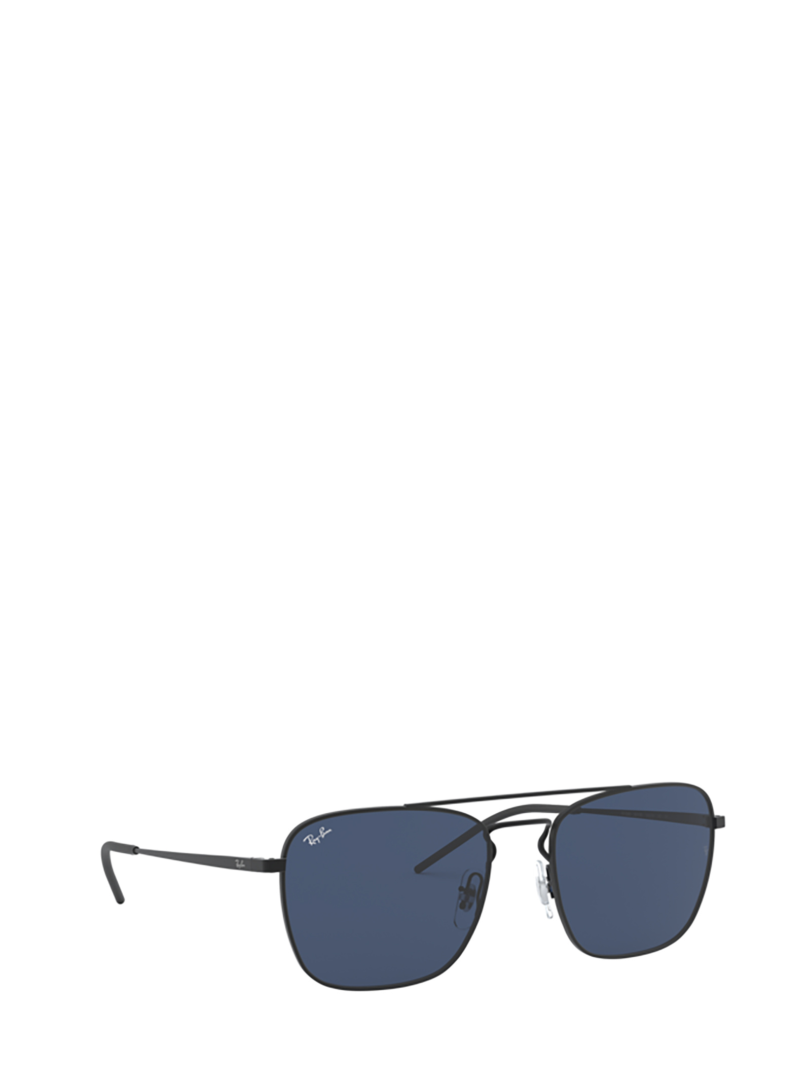 Ray Ban Rb3588 Sunglasses Black Frame Blue Lenses 55-19 In Blue
