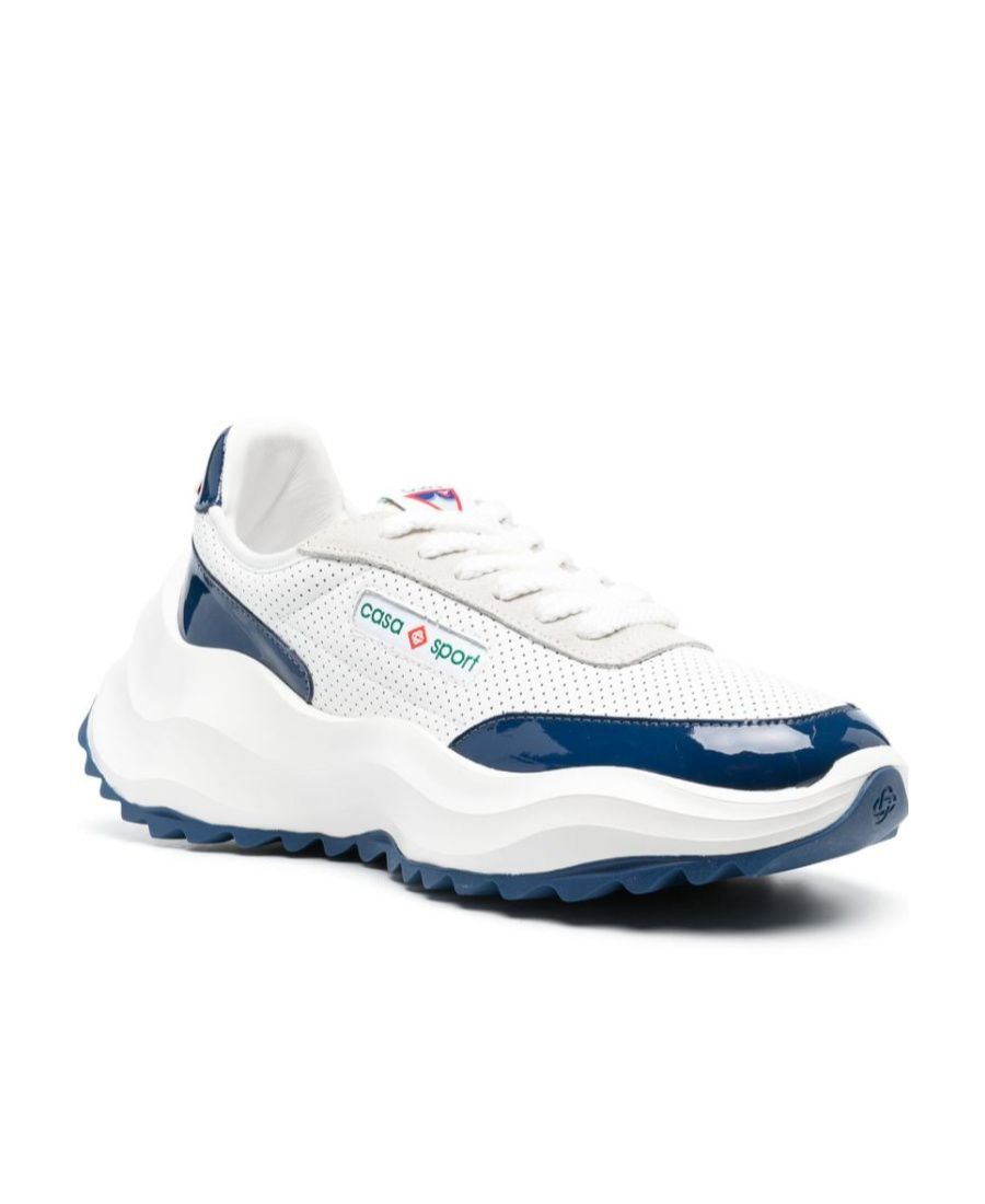 Casablanca Red And White Atlantis Sneakers Men In White