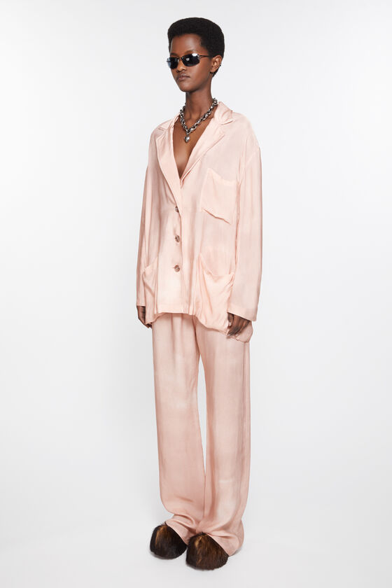 Acne Studios Single-breasted Blazer In Nude