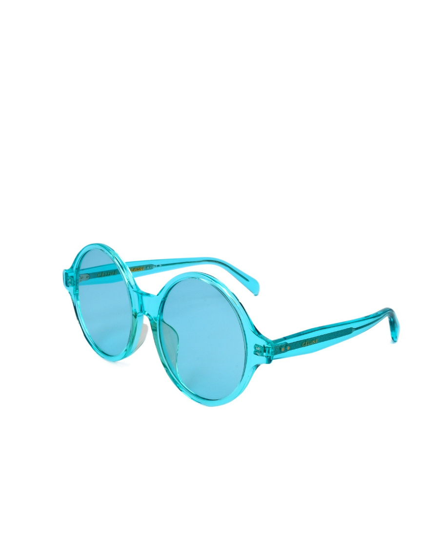 Celine Logo Logo Sunglasses In Blue