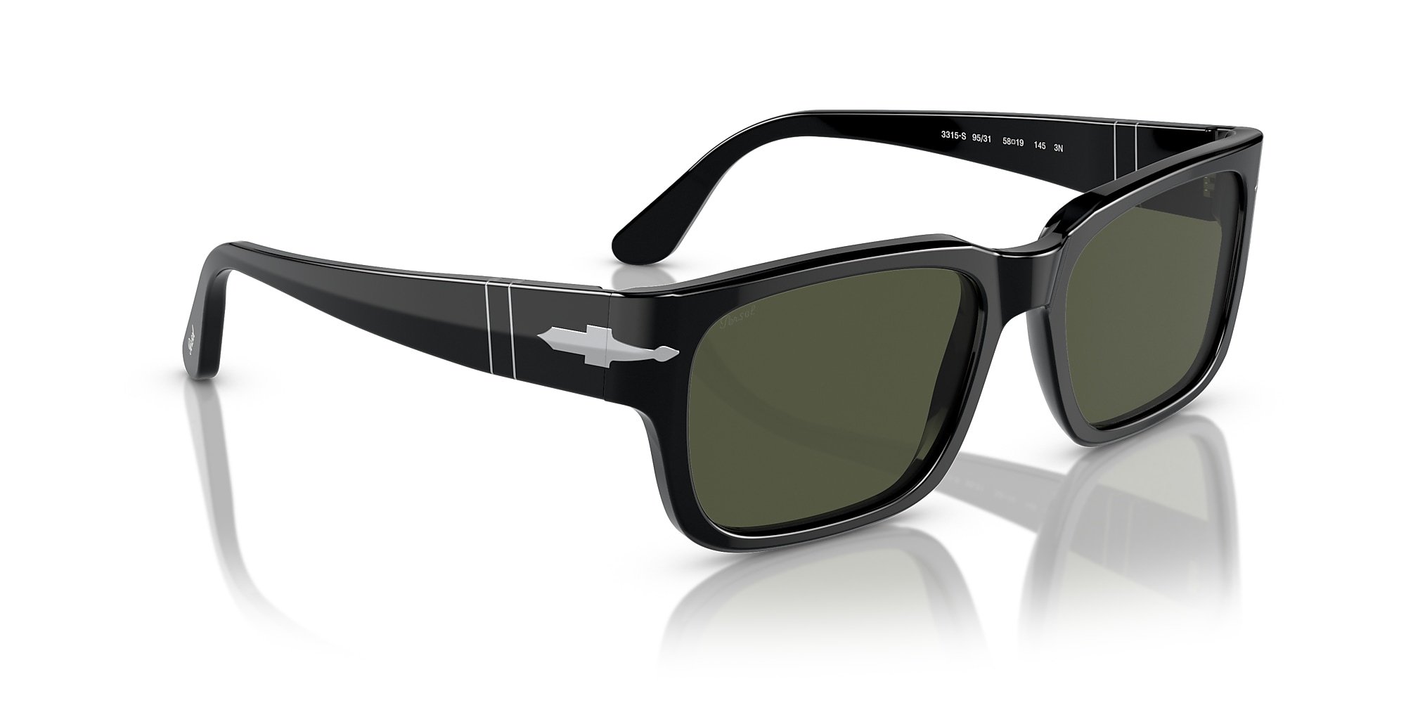 Persol 57mm Round Sunglasses In Green