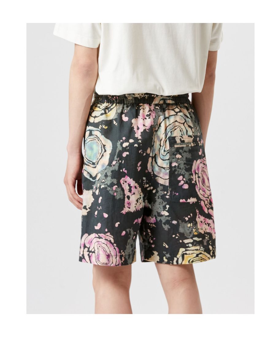 Isabel Marant Graphic-print Drawstring Shorts In Black