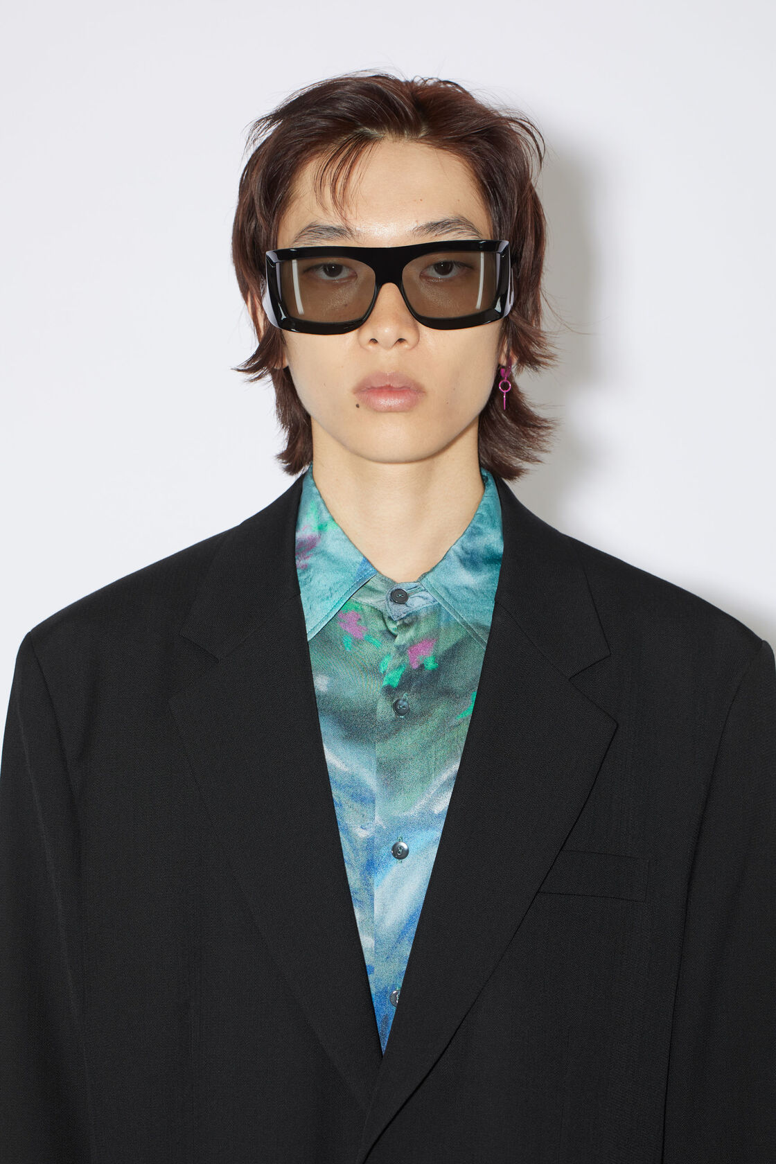 Acne Studios Single-breasted Wool Blazer In Black