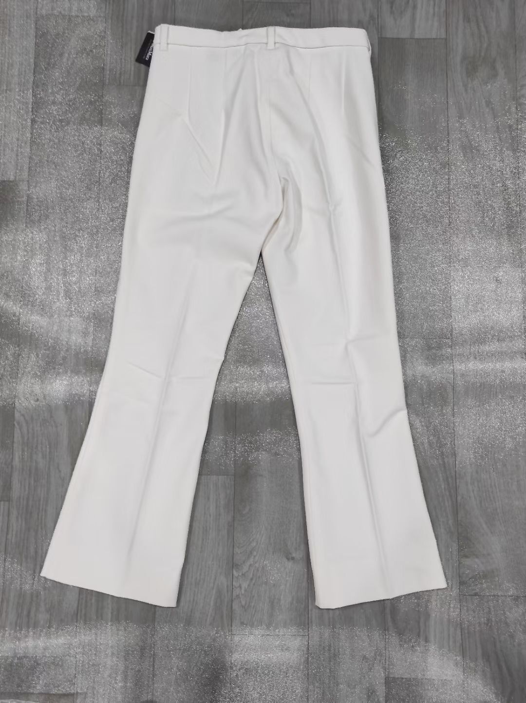 Shop Max Mara Straight Casual Pants In White