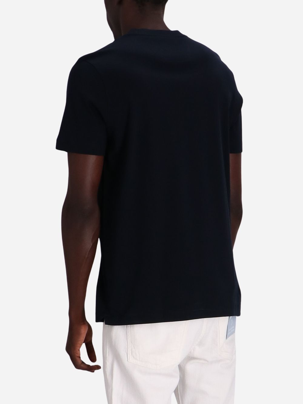 Hugo Boss Crew-neck Cotton T-shirt In Black
