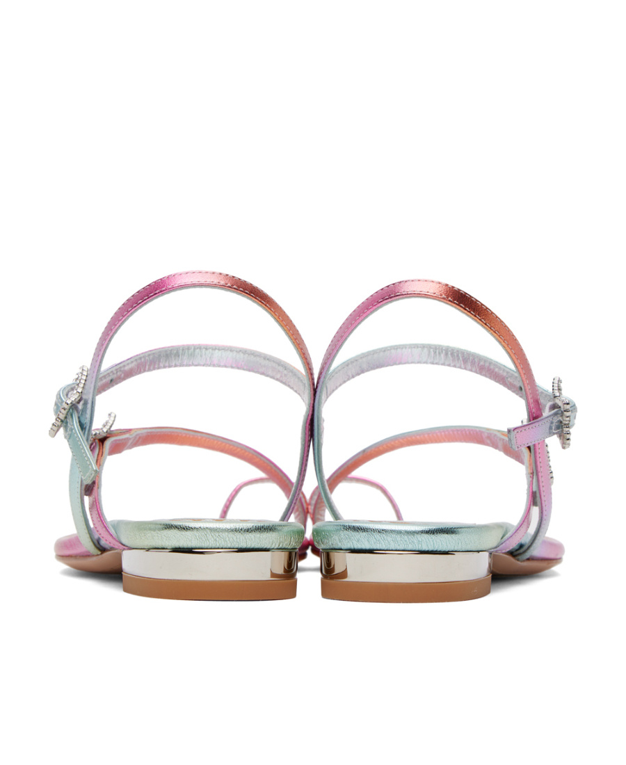 Sophia Webster Butterfly Pattern Flat-soled Sandals In Multicolor