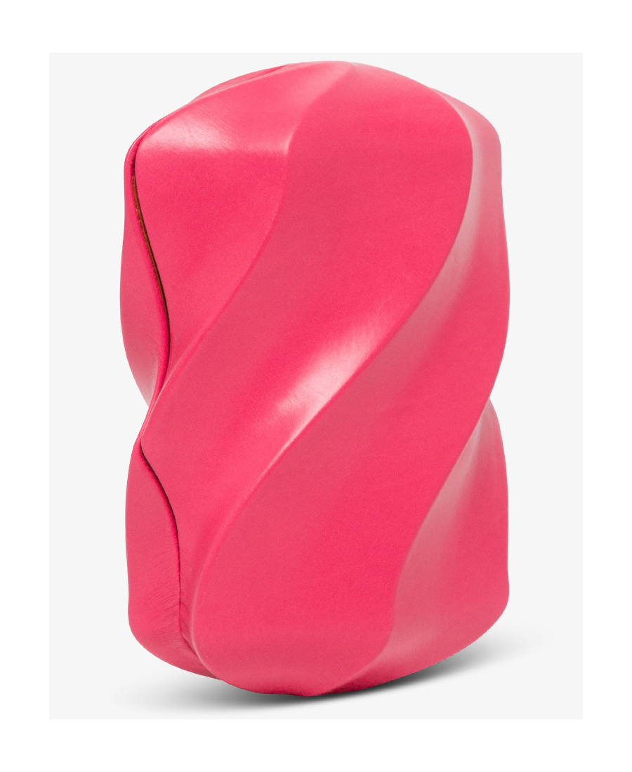 Bottega Veneta Textured-effect Clutch In Pink
