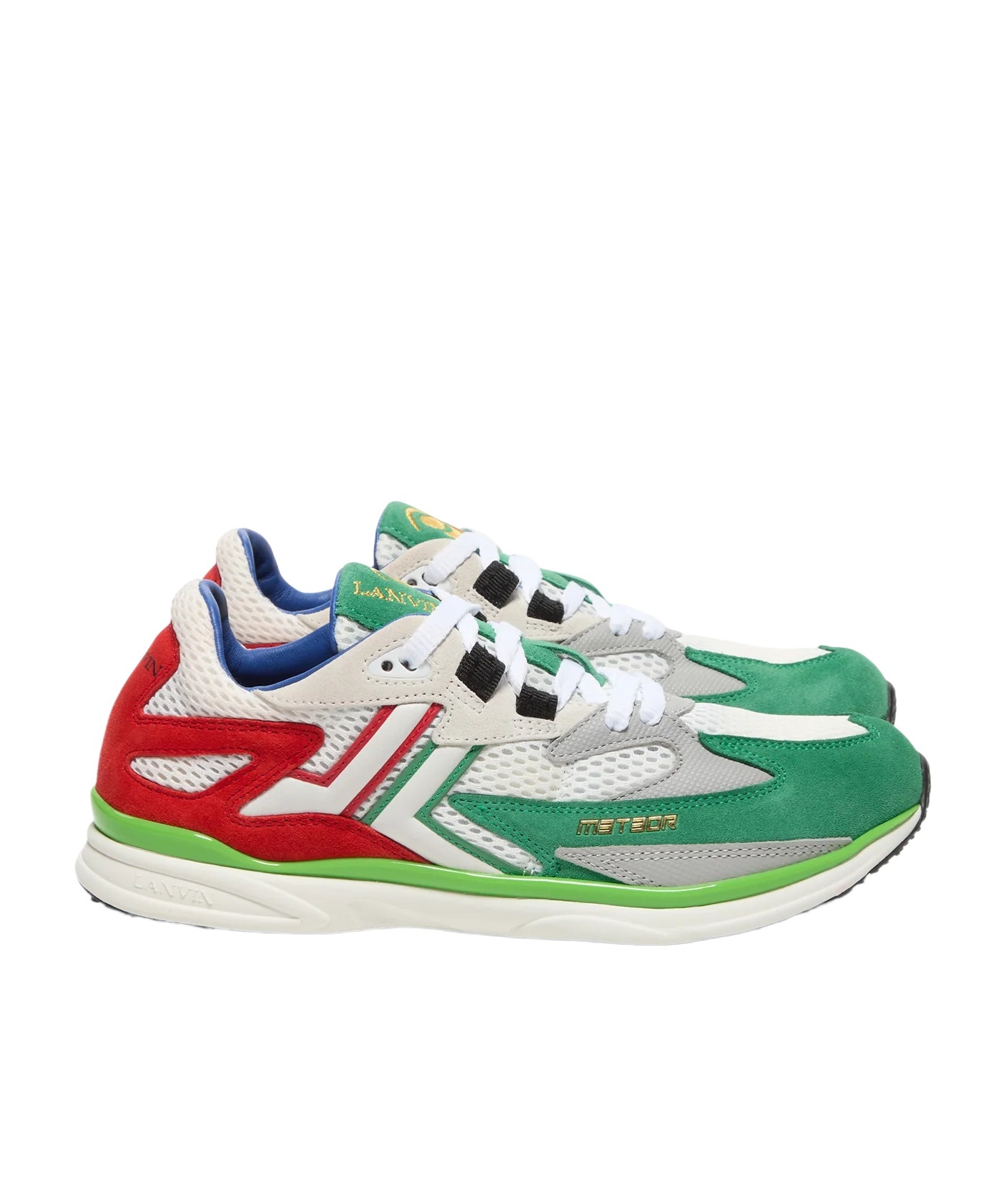 Lanvin Matching Color Straps And Low Upper Board Shoes In White